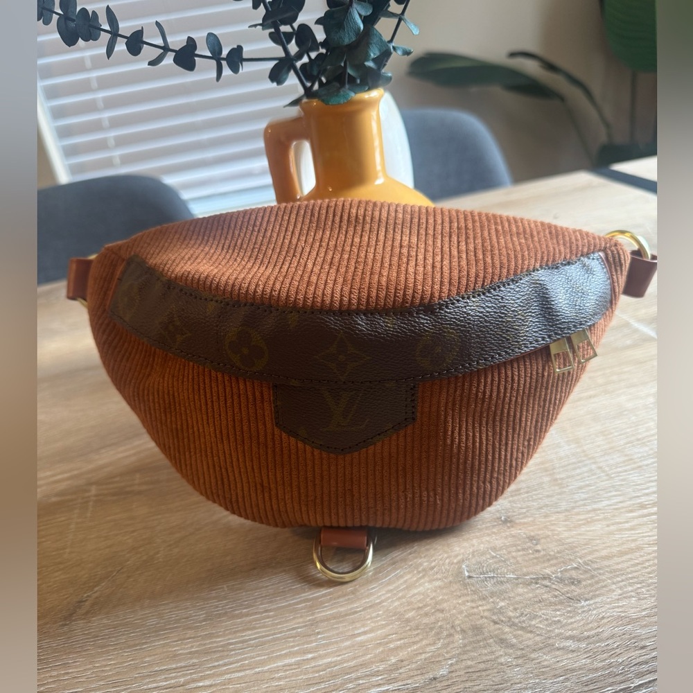 Bumbag with Upcycled LV canvas